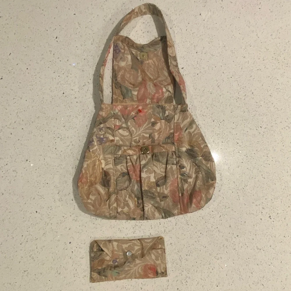 Floral Tan Women's Bag